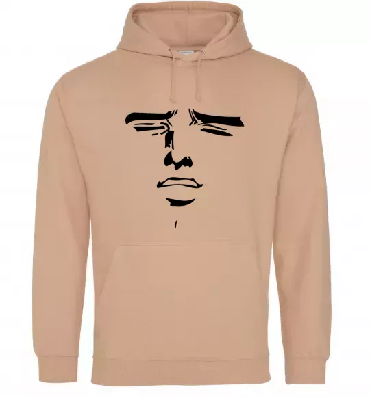 Мужская толстовка (худи) Anime face Песочный фото