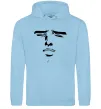 Мужская толстовка (худи) Anime face Голубой фото