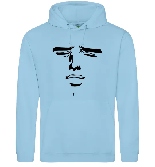 Женская толстовка (худи) Anime face Голубой фото