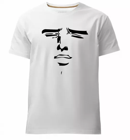 Чоловіча преміум футболка Anime face Білий фото