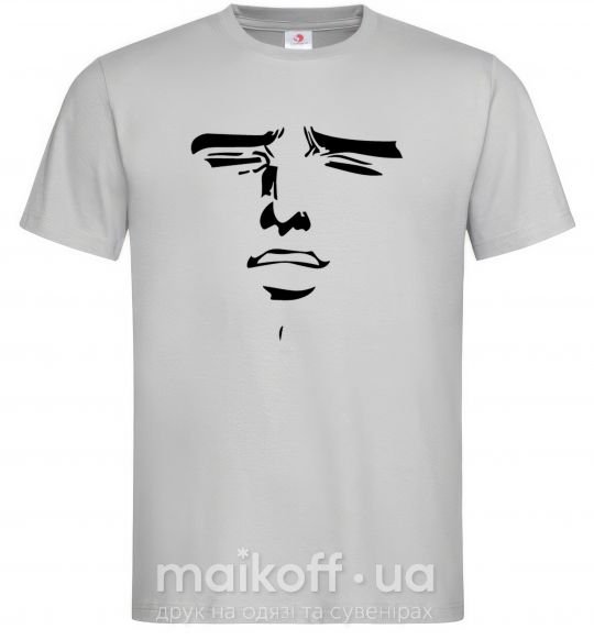 Мужская футболка Anime face Серый фото