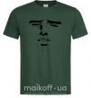 Мужская футболка Anime face Темно-зеленый фото
