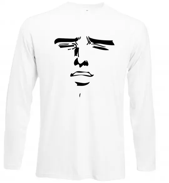Лонгслів Anime face Білий фото
