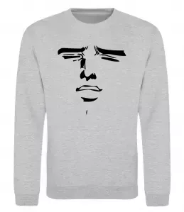 Свитшот Волчица и пряности украинка аниме Серый меланж фото