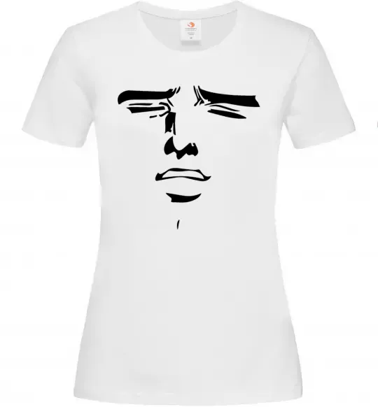 Женская футболка Anime face Белый фото