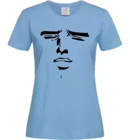 Женская футболка Anime face Голубой фото