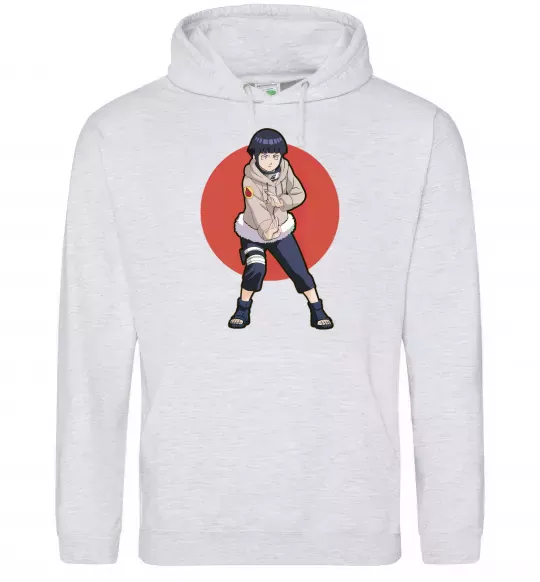 Жіноча толстовка (худі) Naruto Hinata Сірий меланж фото