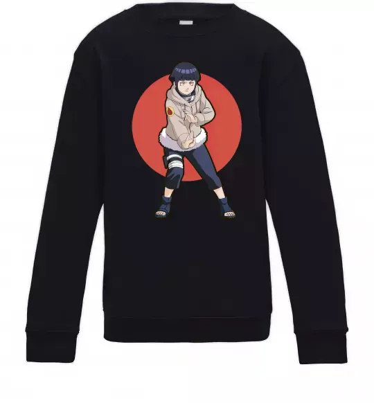 Детский Свитшот Naruto Hinata Черный фото