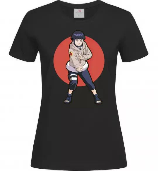 Жіноча футболка Naruto Hinata Чорний фото