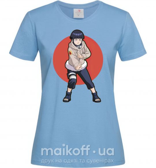 Жіноча футболка Naruto Hinata Блакитний фото