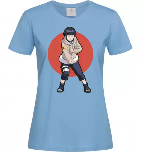 Жіноча футболка Naruto Hinata Блакитний фото