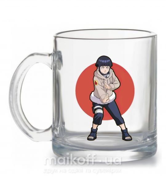 Чашка скляна Naruto Hinata Прозорий фото