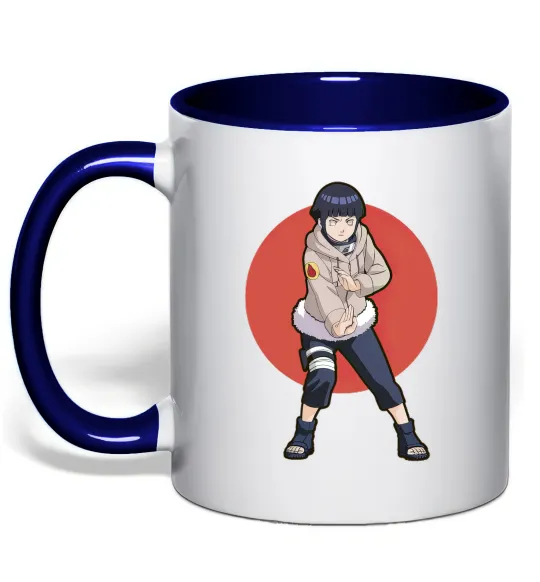 Чашка з кольоровою ручкою Naruto Hinata Глибокий темно-синій фото