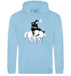 Мужская толстовка (худи) Naruto Кіба на собаці Голубой фото