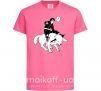 Детская футболка Naruto Киба на собаке Ярко-розовый фото