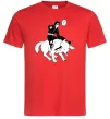 Мужская футболка Naruto Кіба на собаці Красный Мужская футболка Naruto Кіба на собаці Красный фото