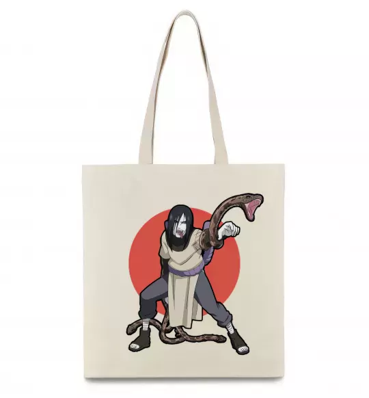 Эко-сумка Наруто Орочімару Бежевый фото