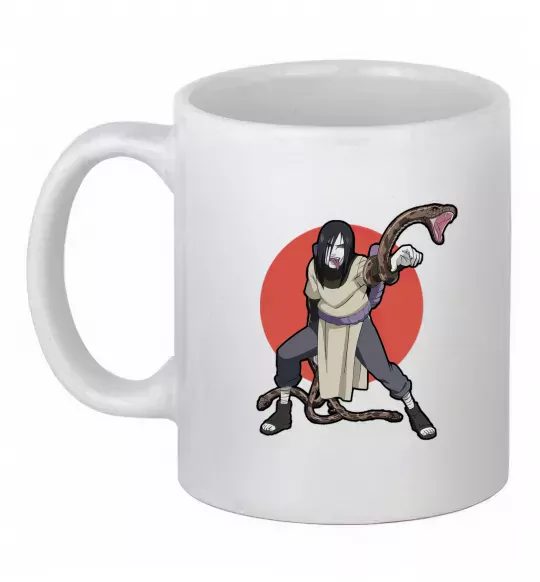 Чашка керамічна Наруто Орочімару Білий фото