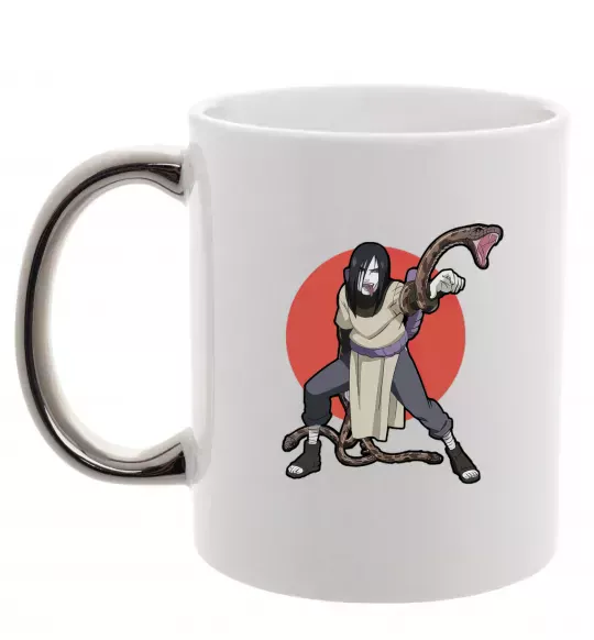 Чашка с цветной ручкой Наруто Орочімару Серебро фото