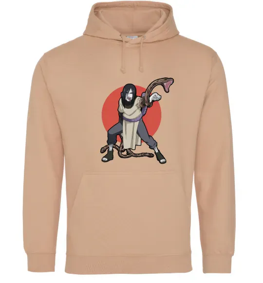 Женская толстовка (худи) Наруто Орочімару Песочный фото