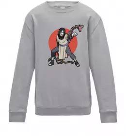 Дитячий світшот Наруто Орочімару Сірий меланж фото