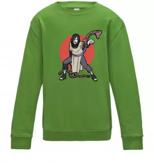 Детский Свитшот Наруто Орочімару Лаймовый фото