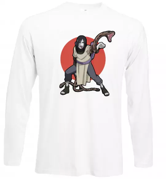 Лонгслив Наруто Орочімару Белый фото