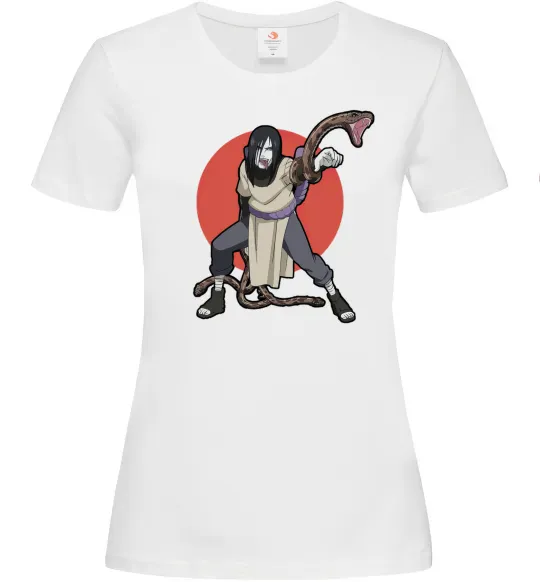 Женская футболка Наруто Орочімару Белый фото