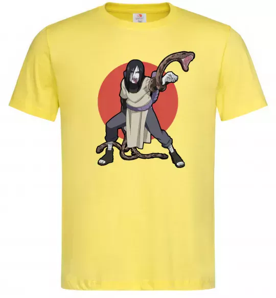 Мужская футболка Наруто Орочімару Лимонный фото