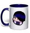 Чашка з кольоровою ручкою Brawl Stars Edgar Глибокий темно-синій Чашка з кольоровою ручкою Brawl Stars Edgar Глибокий темно-синій фото