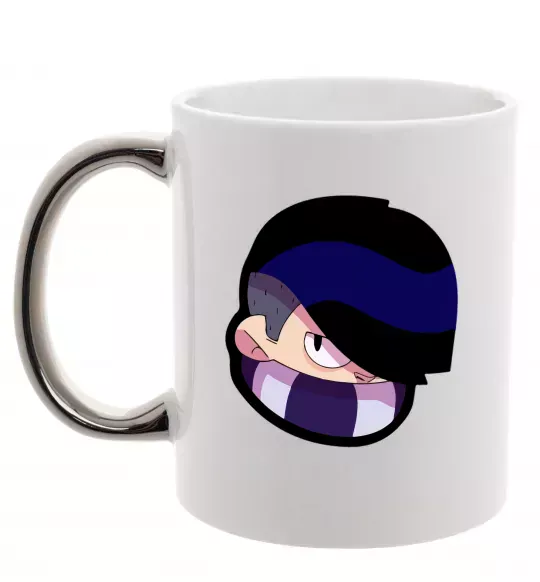 Чашка з кольоровою ручкою Brawl Stars Edgar Срібло фото