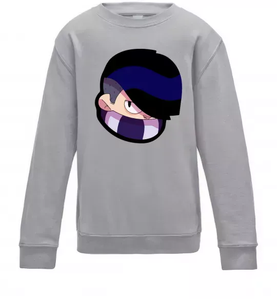 Детский Свитшот Brawl Stars Edgar Серый меланж фото