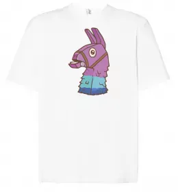 Футболка Оверсайз Fortnite logo Білий фото