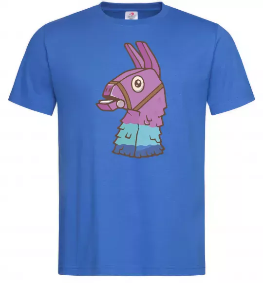 Чоловіча футболка Фортнайт лама Яскраво-синій фото