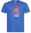 Чоловіча футболка Фортнайт лама Яскраво-синій Чоловіча футболка Фортнайт лама Яскраво-синій фото