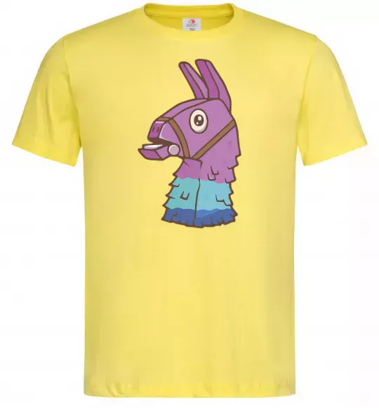 Чоловіча футболка Фортнайт лама Лимонний фото