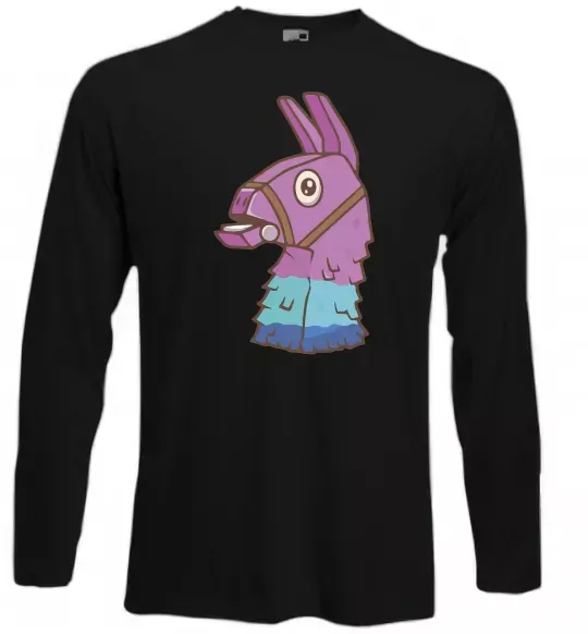 Лонгслив Фортнайт лама Черный фото