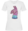 Жіноча футболка Фортнайт лама Білий Жіноча футболка Фортнайт лама Білий фото