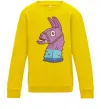 Детский Свитшот Фортнайт лама Солнечно желтый Детский Свитшот Фортнайт лама Солнечно желтый фото