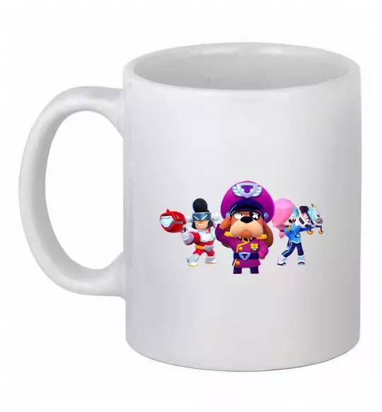 Чашка керамічна Brawl Stars персонажи Білий фото