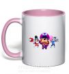 Чашка с цветной ручкой Brawl Stars персонажи Нежно розовый фото