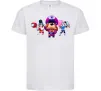 Детская футболка Brawl Stars персонажи Белый фото