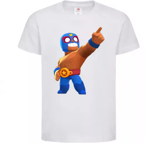 Детская футболка Brawl Stars El Primo Белый фото