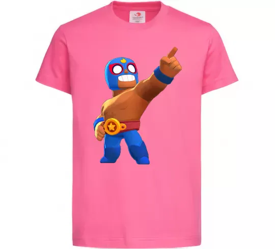 Детская футболка Brawl Stars El Primo Ярко-розовый фото