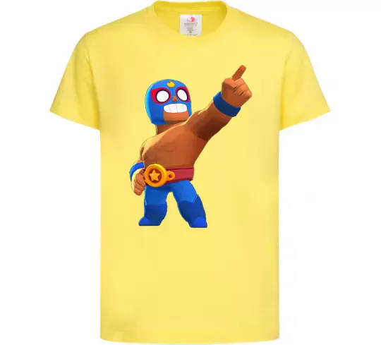 Детская футболка Brawl Stars El Primo Лимонный фото