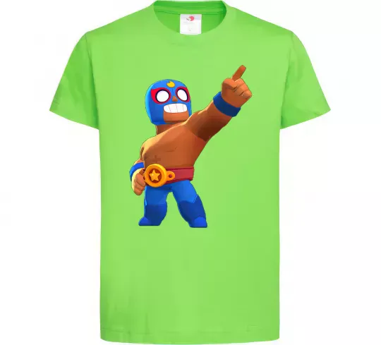 Детская футболка Brawl Stars El Primo Лаймовый фото