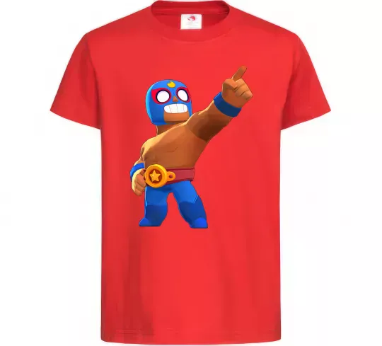 Детская футболка Brawl Stars El Primo Красный фото