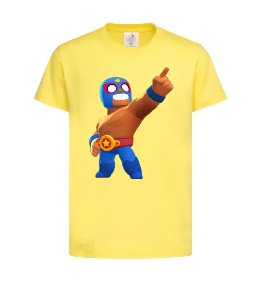 Дитяча футболка Brawl Stars El Primo Лимонний фото