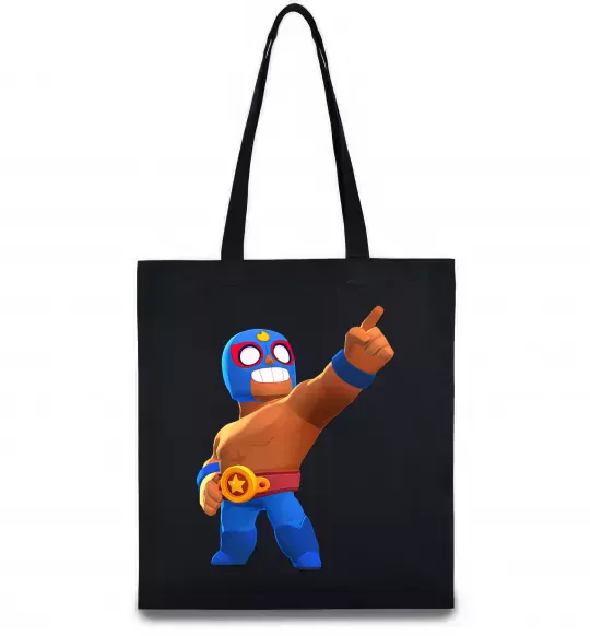 Еко-сумка Brawl Stars El Primo Чорний фото