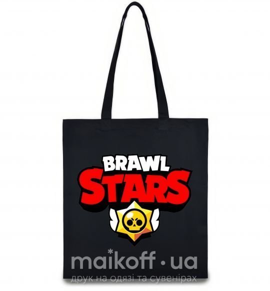 Эко-сумка Brawl Stars logo Черный фото